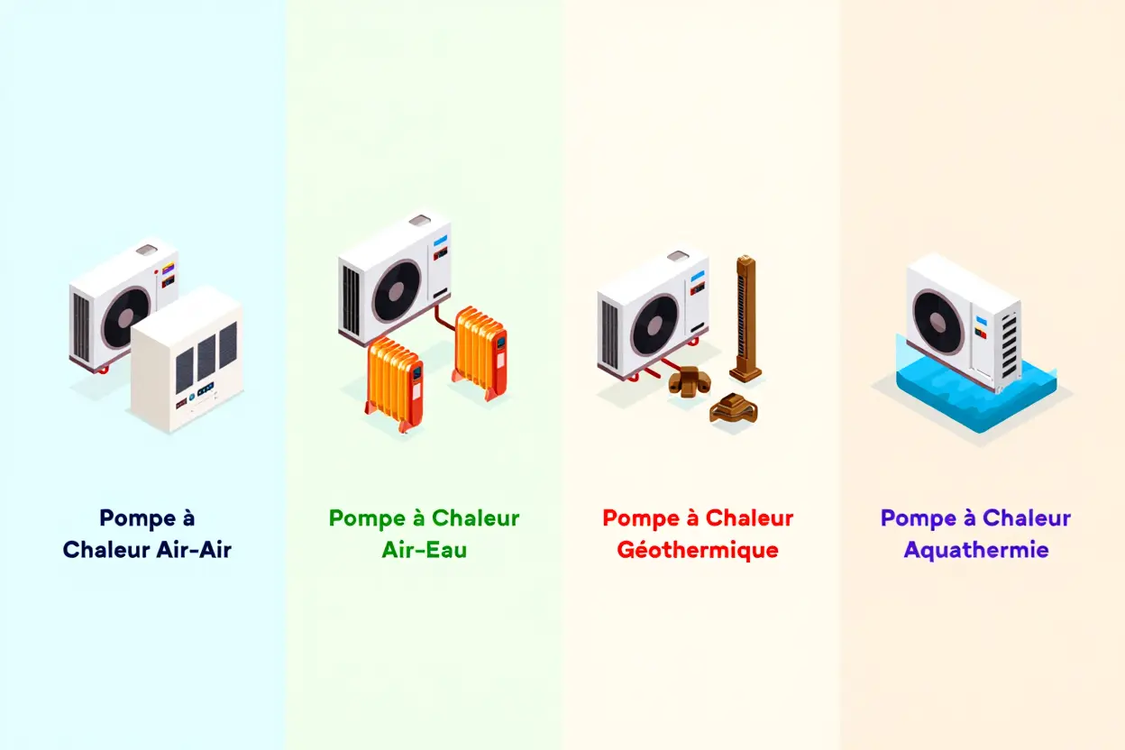 Types de pompes à chaleur