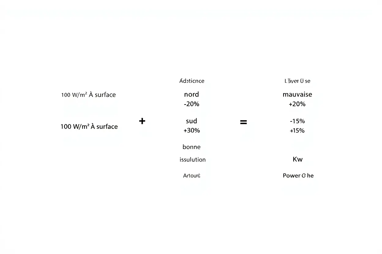 Calcul de puissance climatisation
