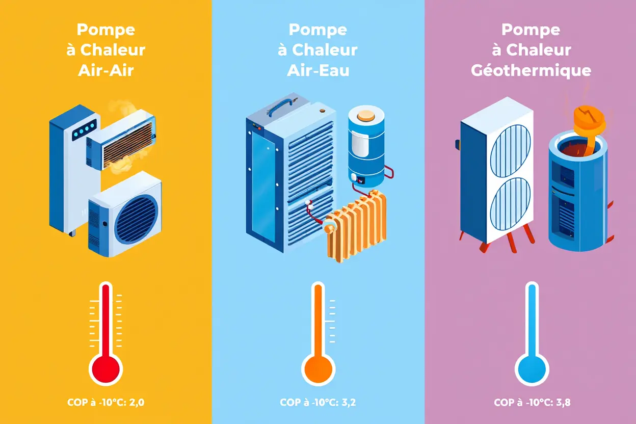 Comparaison des technologies de PAC